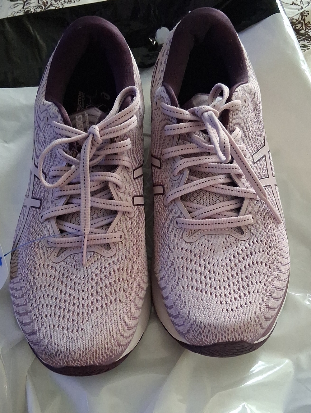 Asics Women's Lavender Lace-Up Running Shoes